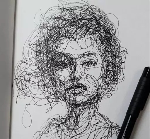 عکس نقاشی خط خطی مدرن