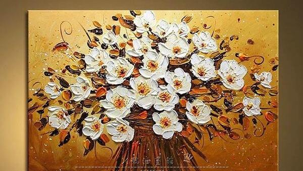 عکس آموزش تابلو نقاشی برجسته مدرن