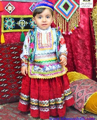 عکس نقاشی کودکانه لباس کردی