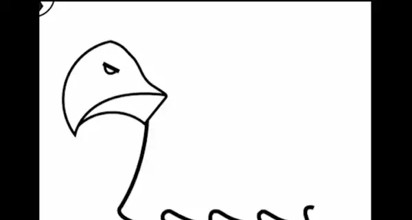 عکس نقاشی کودکانه عقاب ساده