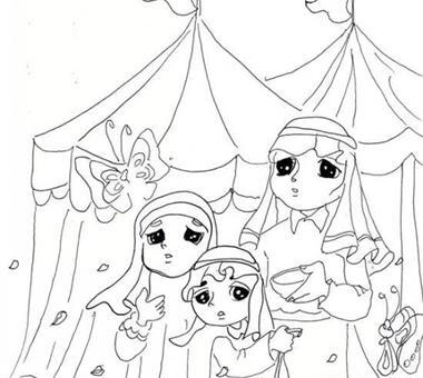 عکس نقاشی طبل کودکانه ساده