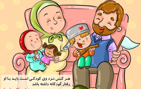 عکس نقاشی رحلت پیامبر کودکانه