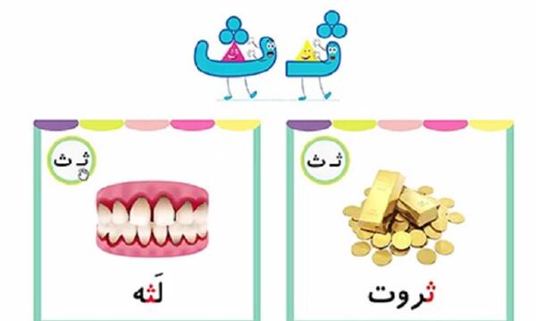 عکس نقاشی کودکانه با نشانه ی ث