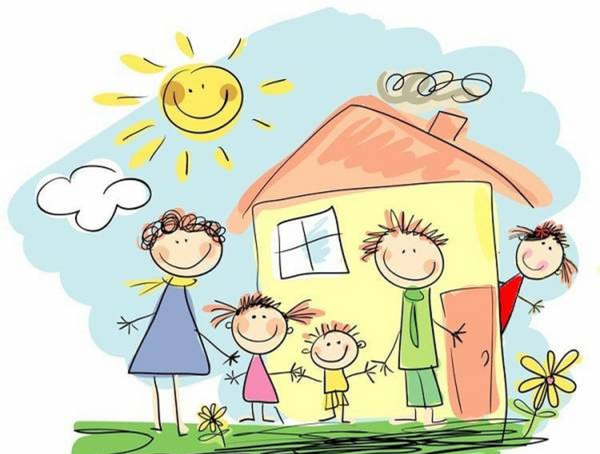 عکس نقاشی کودکانه آدم ناراحت