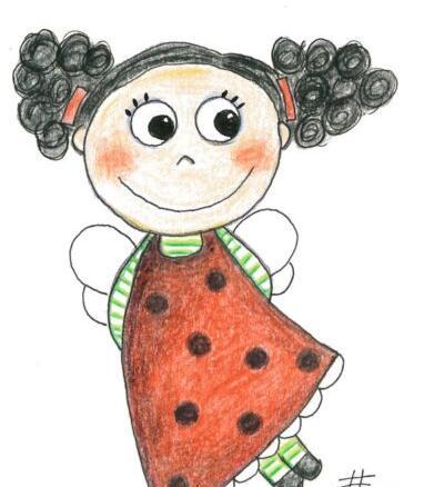عکس نقاشی فانتزی نوزاد دختر