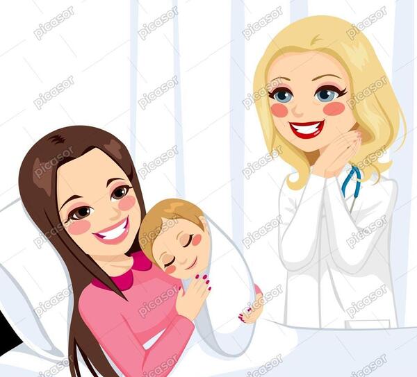 عکس نقاشی فانتزی نوزاد دختر