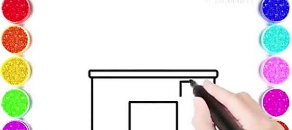 عکس نقاشی نیمکت مدرسه فانتزی