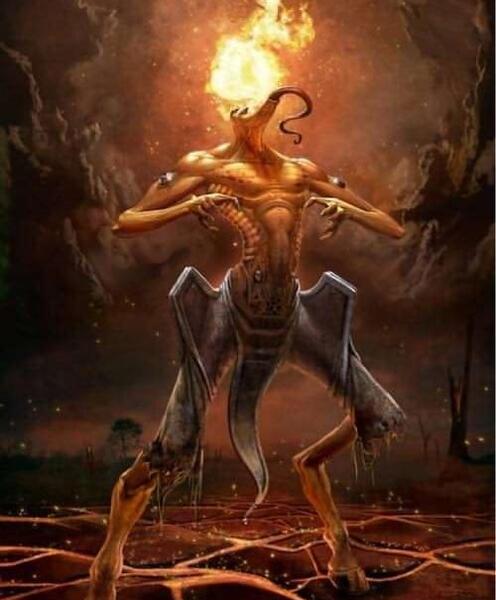 عکس نقاشی فانتزی فرشته و شیطان