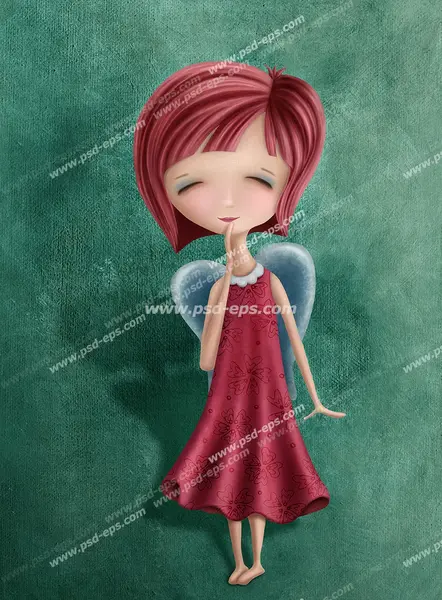 عکس نقاشی فانتزی فرشته و شیطان