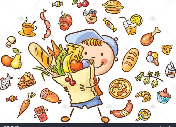 عکس نقاشی فانتزی غذاهای سالم