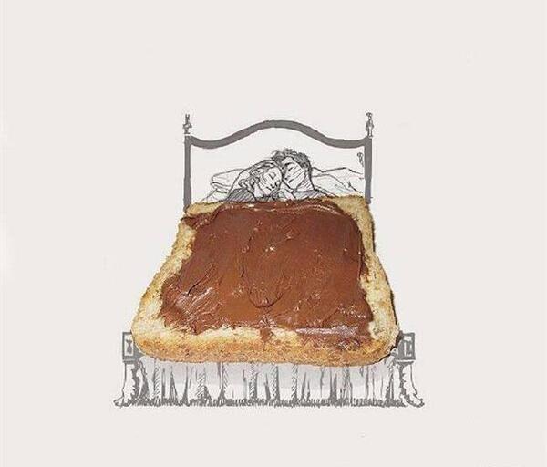 عکس نقاشی فانتزی غذایی