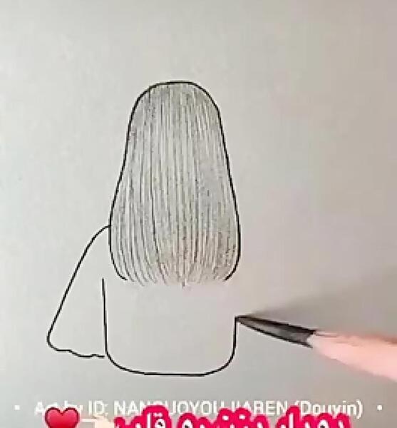 عکس آموزش نقاشی فانتزی دخترانه ساده و آسان