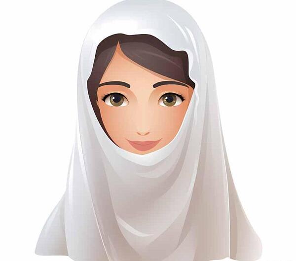 عکس نقاشی دختر فانتزی با حجاب