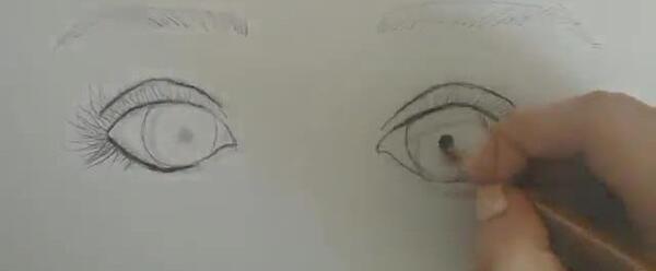 عکس نقاشی چشم فانتزی عروسکی
