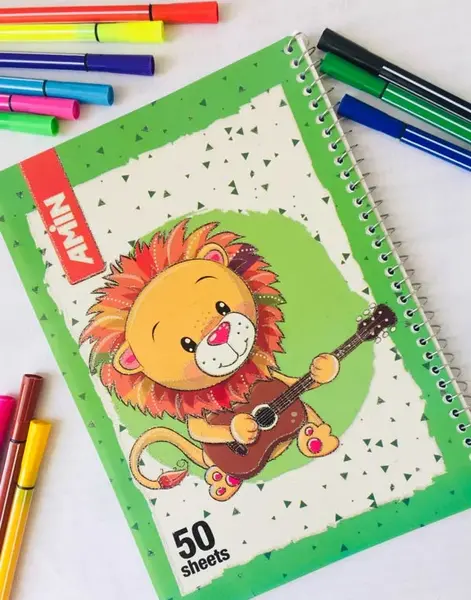 عکس نقاشی فانتزی شیر جنگل