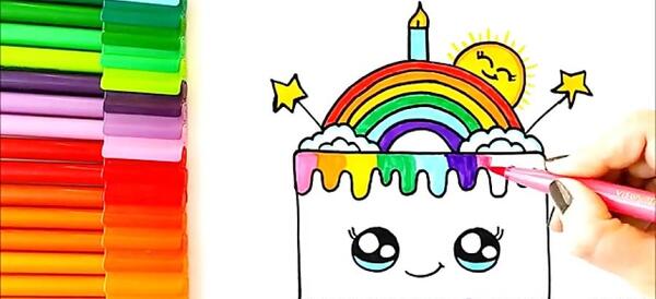 عکس نقاشی فانتزی برای تولد دوست