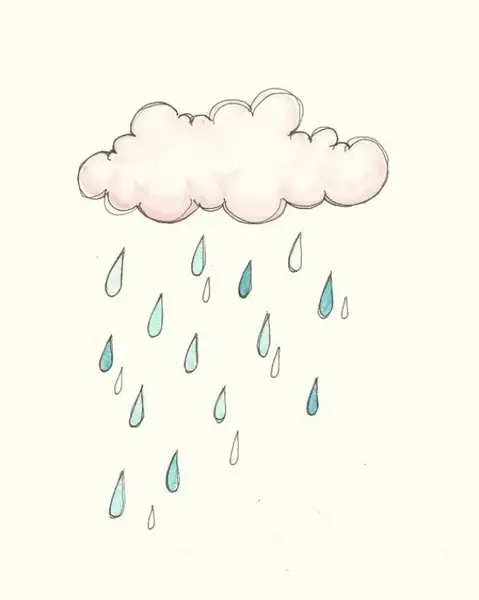 عکس نقاشی فانتزی کارتونی آسان ابر