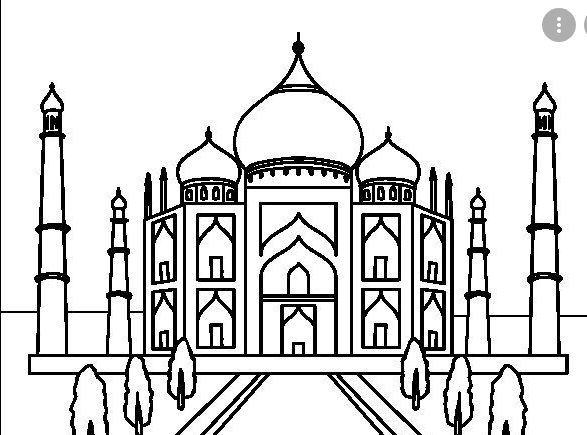 عکس نقاشی ساده مسجد قدس