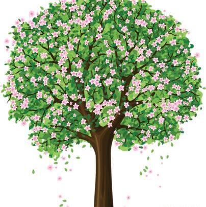 عکس نقاشی ساده ی فصل بهار