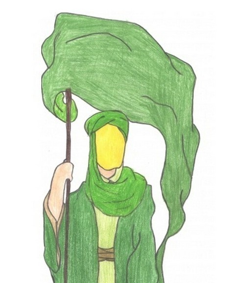 عکس نقاشی کودکانه ساده در مورد عید مبعث