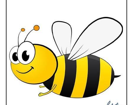 عکس نقاشی ساده زنبوری کودکانه