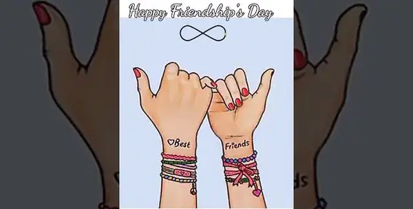 عکس ساده نقاشی دو دوست صمیمی دختر اسان
