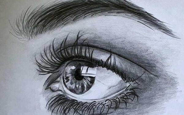 عکس نقاشی ساده چشم برای کلاس پنجم