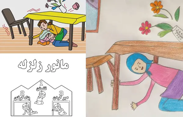 عکس نقاشی ساده جنگلبان