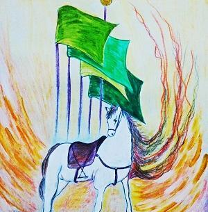 عکس نقاشی لبیک یا حسین