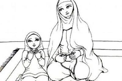 عکس نقاشی نماز آیات