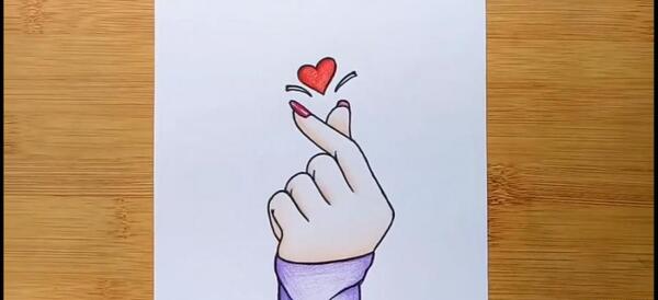 عکس نقاشی قلب عاشقانه