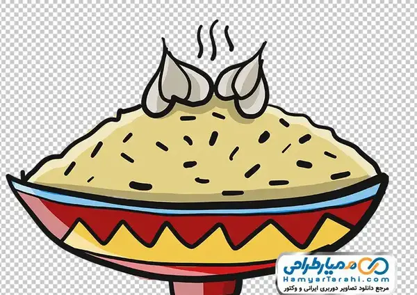 عکس نقاشی ظرف غذای سالم
