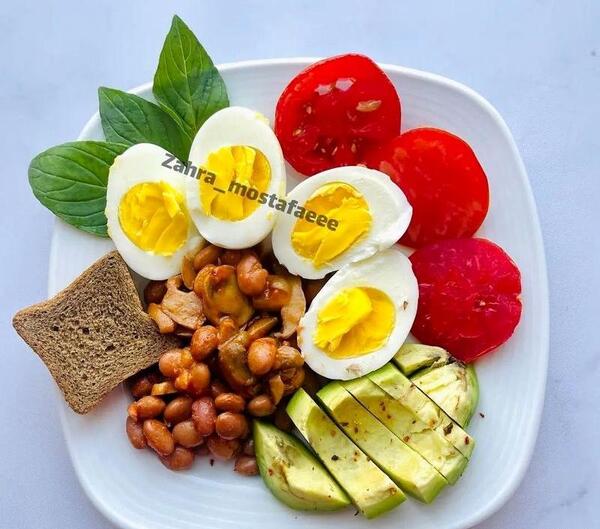 عکس نقاشی ظرف غذای سالم