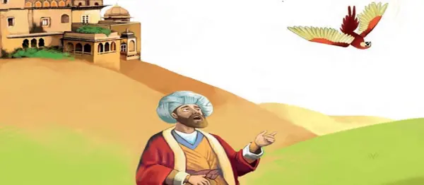 عکس نقاشی طوطی و بازرگان