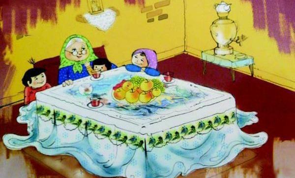 عکس نقاشی سفره هفت سین شب یلدا