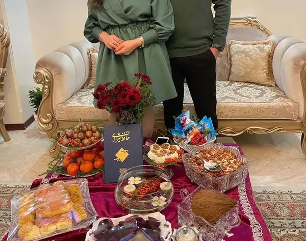 عکس نقاشی سفره هفت سین شب یلدا
