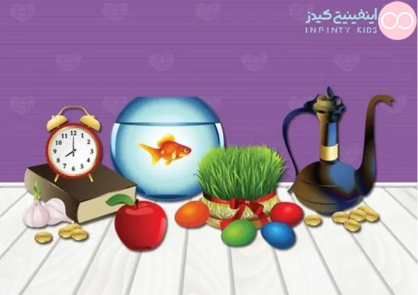 عکس نقاشی سفره هفت سین فانتزی