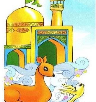 عکس نقاشی حرم امام رضا برای کودکان