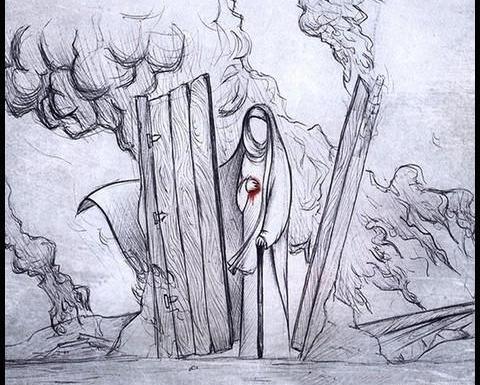 عکس نقاشی حضرت فاطمه زهرا علیهاالسلام