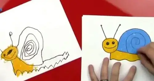 عکس نقاشی حلزون سخت