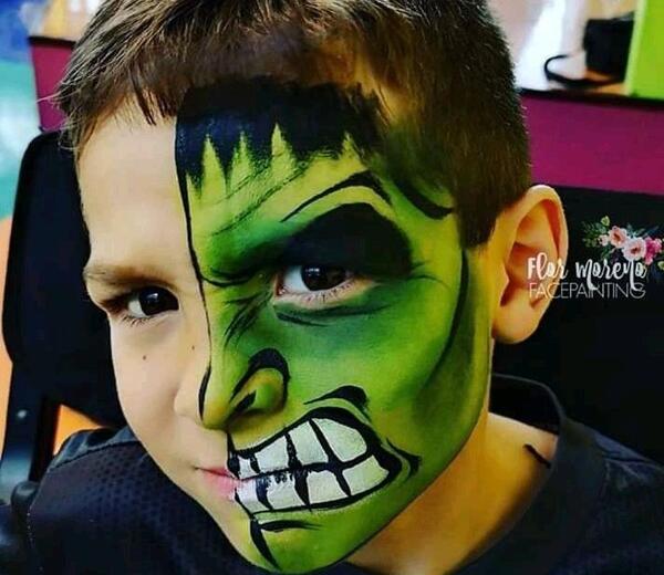 عکس نقاشی رو صورت هالک