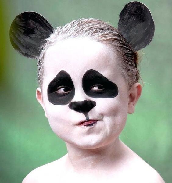عکس نقاشی روی صورت واقعی