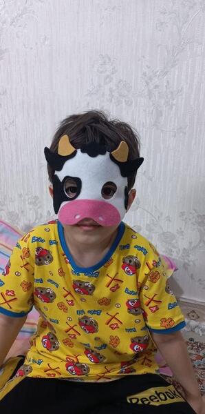عکس نقاشی ماسک صورت گاو