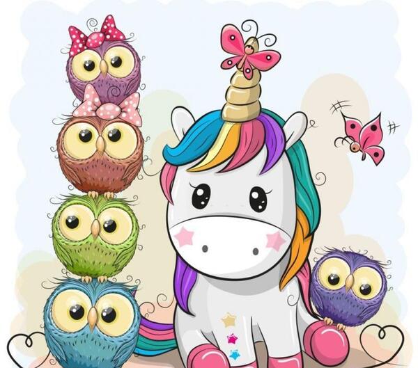 عکس نقاشی اسب تک شاخ فقط صورت