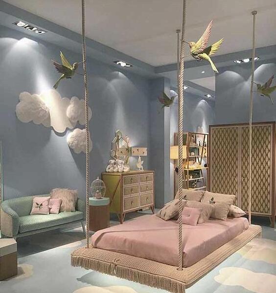 عکس اتاق خواب شیک بچه گانه