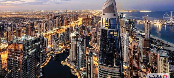 عکس دبی از داخل هواپیما