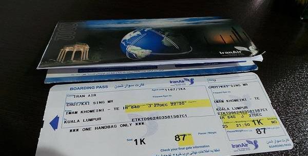عکس بلیط هواپیما تهران دبی