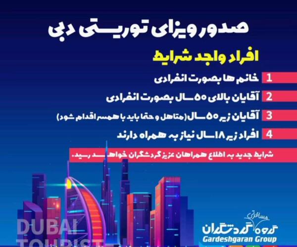 سایز عکس برای ویزای دبی