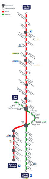 عکس نقشه مترو دبی