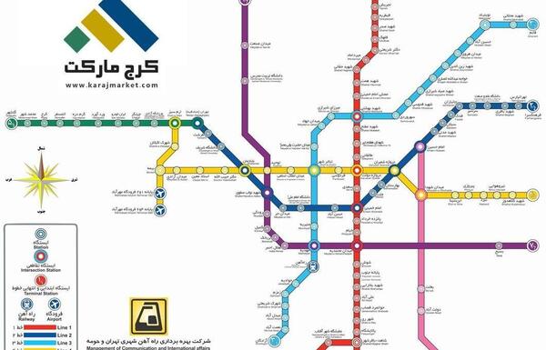 عکس نقشه مترو دبی
